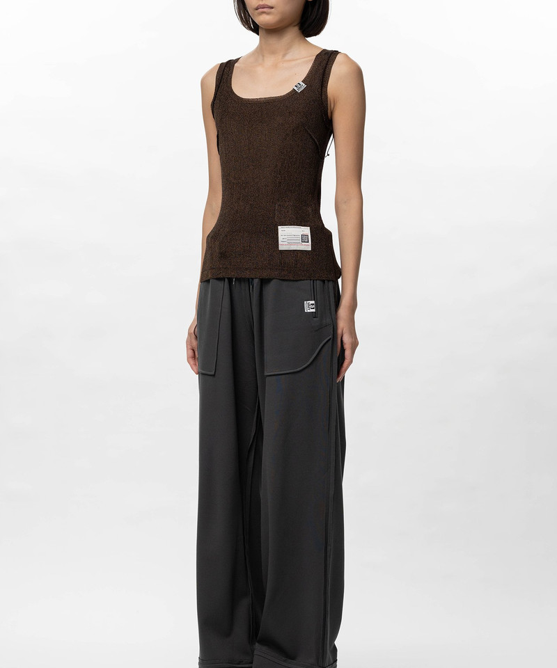 Inside-Out Glitter Knit Tank-top 6