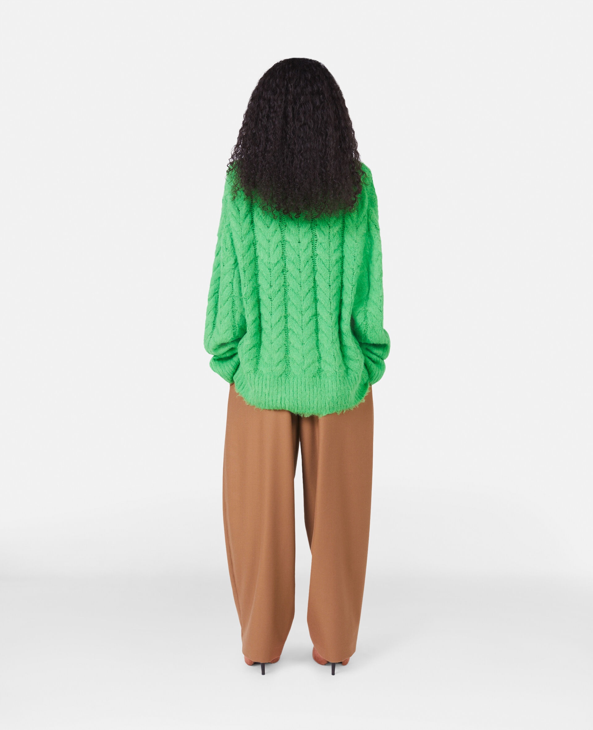 Cable Knit Cape Jumper - 2