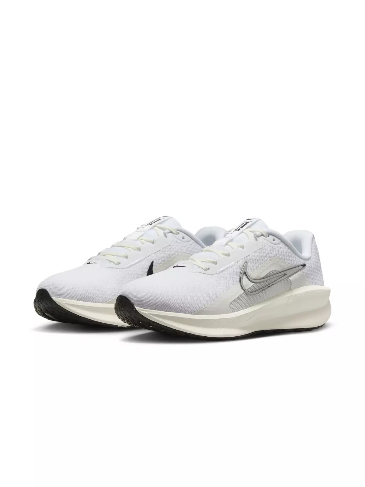 Downshifter 13 "White/Platinum Tint/White" Women's Wide Running Shoe - 3