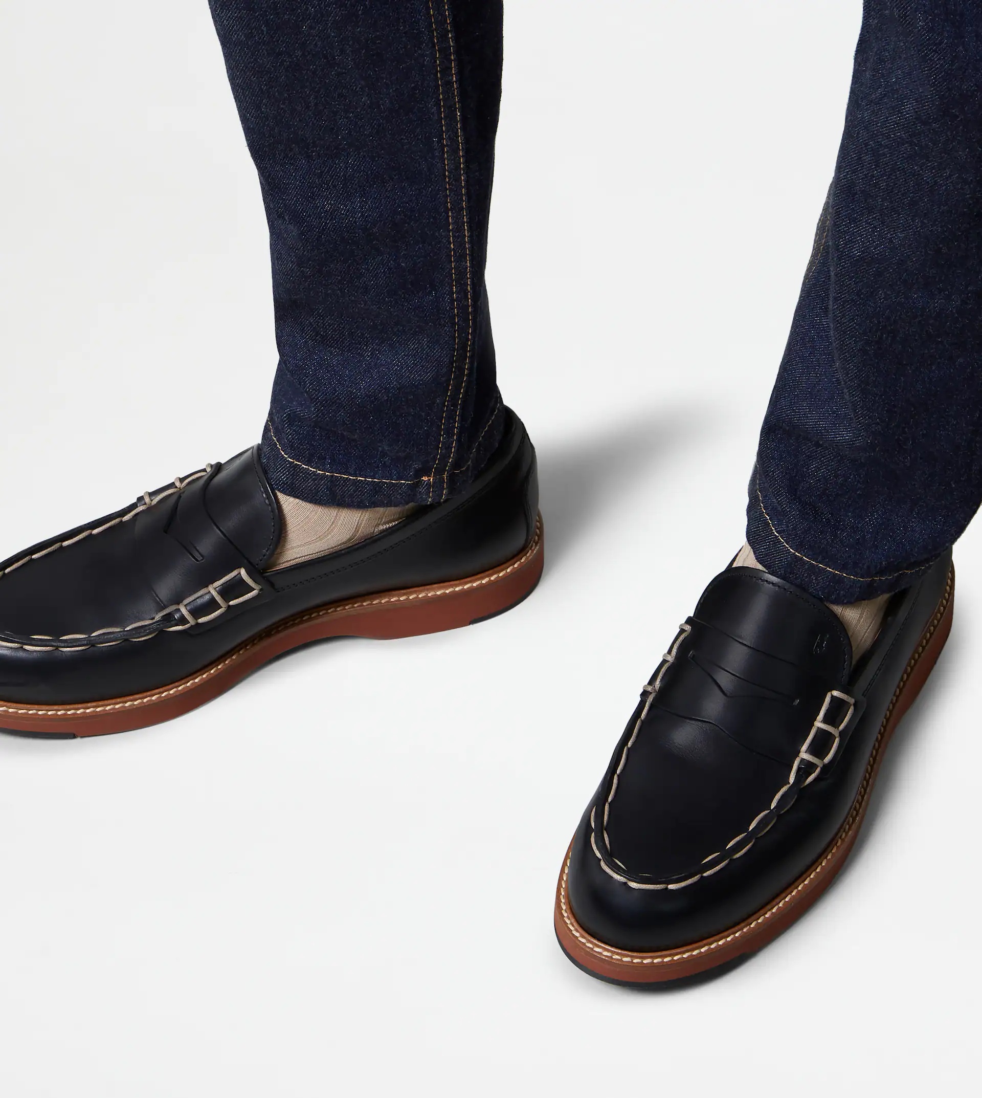 LOAFERS IN LEATHER - BLACK - 2