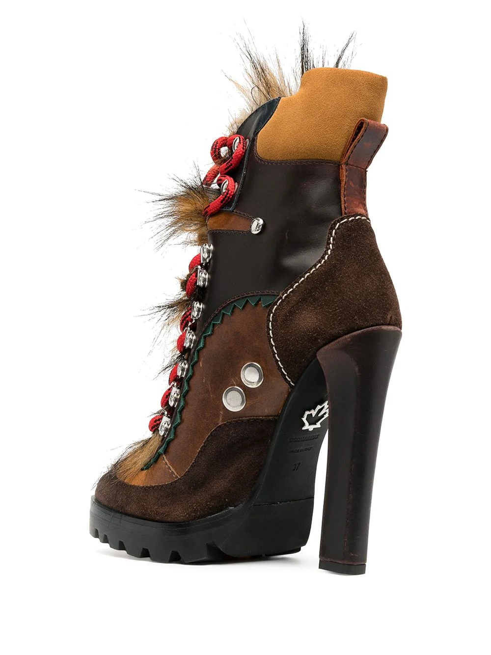 shearling hiking-style boots - 3