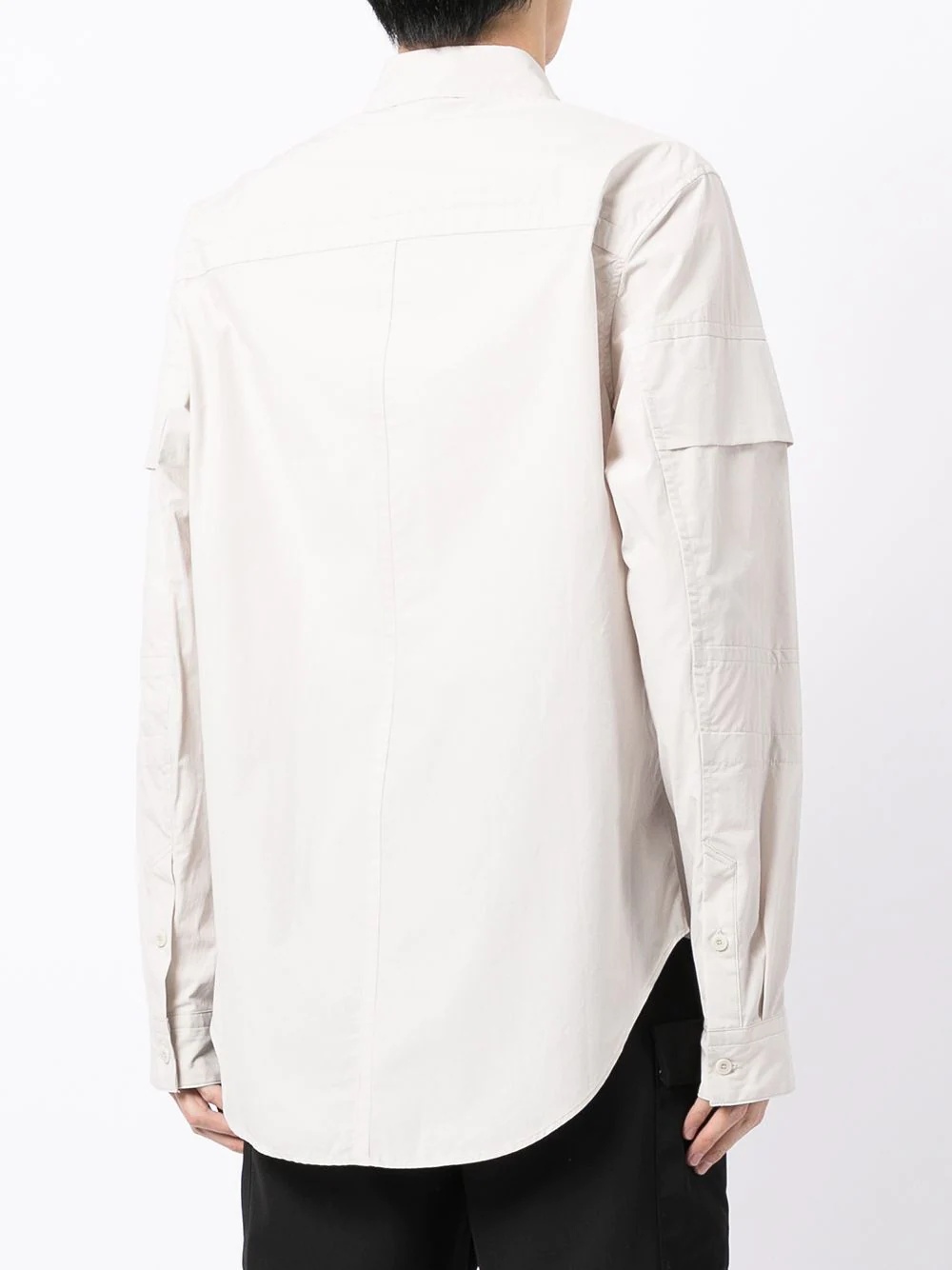 concealed-front fastening shirt - 4