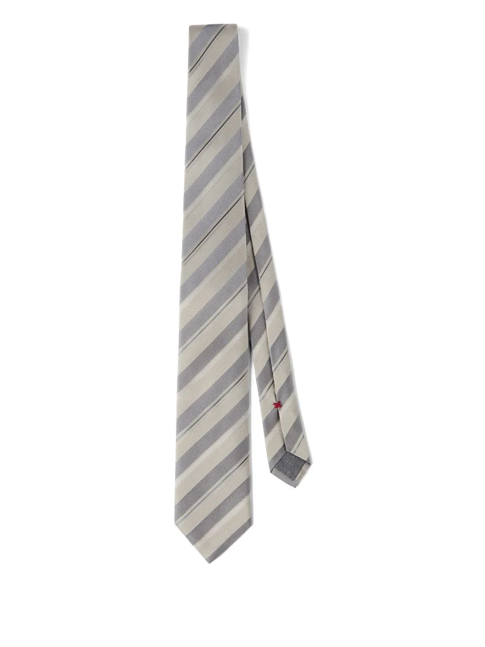 striped silk tie - 1