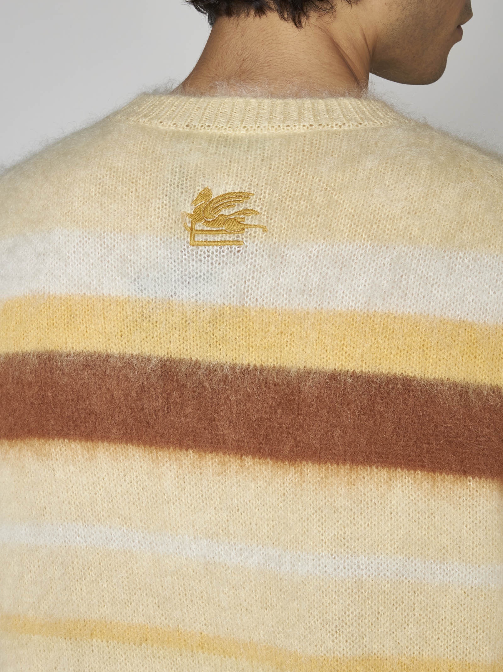 Etro Striped mohair-blend sweater | danielloboutique