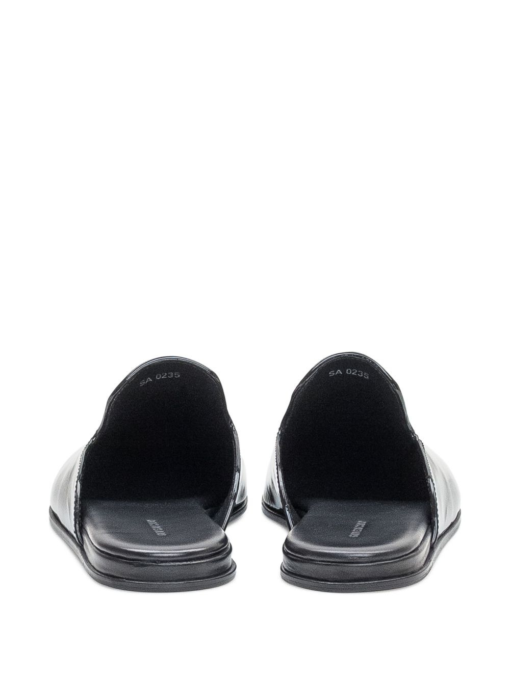 patent leather logo-plaque slippers - 3