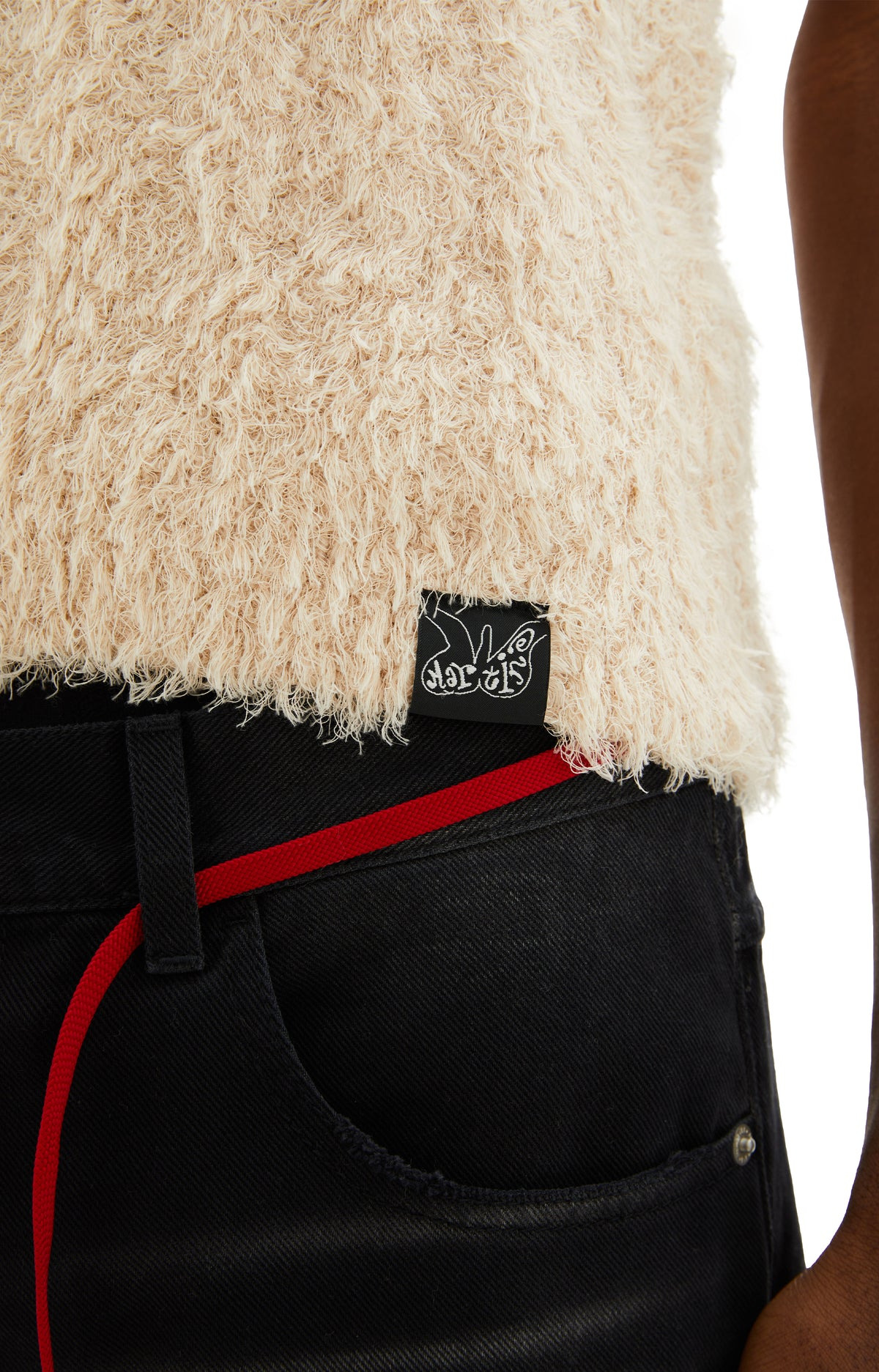 RATTY ZIP-UP GILET (BUTTERMILK) - 3
