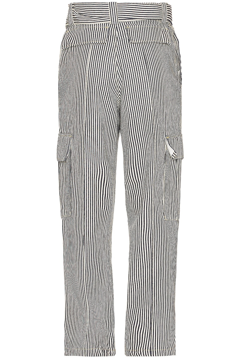 Striped Army Straight Jeans - 2