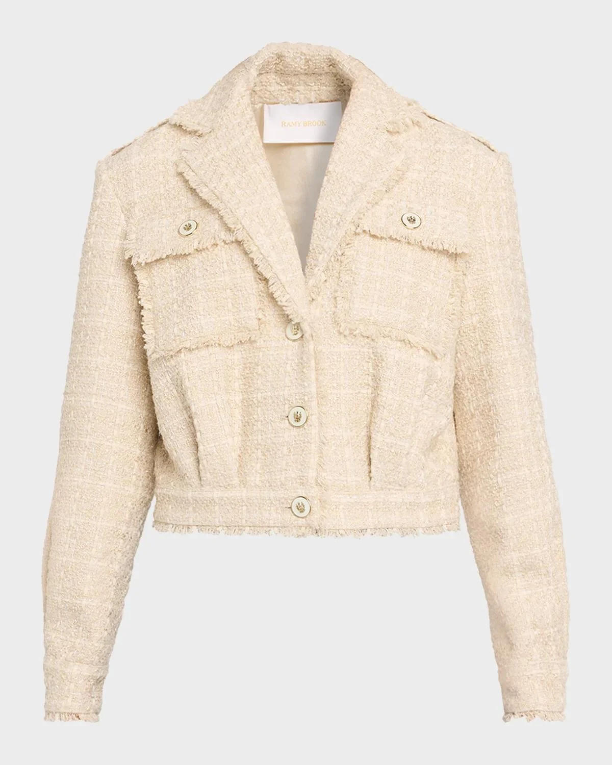 Wendy Cropped Boucle Jacket - 1