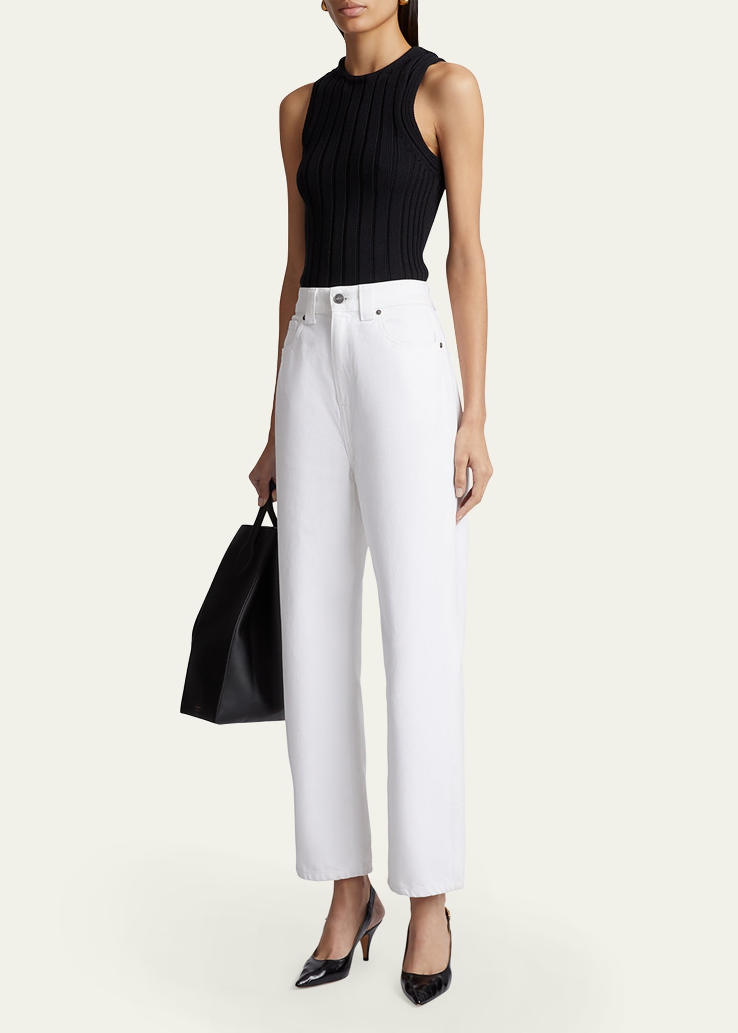 Shalbi High-Rise Straight-Leg Ankle Jeans - 2