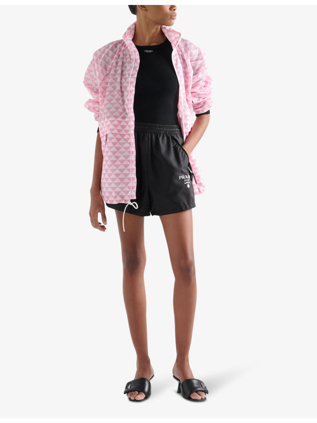Logo-embellished Re-Nylon recycled-polyamide shorts - 2