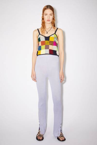 Acne Studios Linen blend leggings - Lilac purple outlook