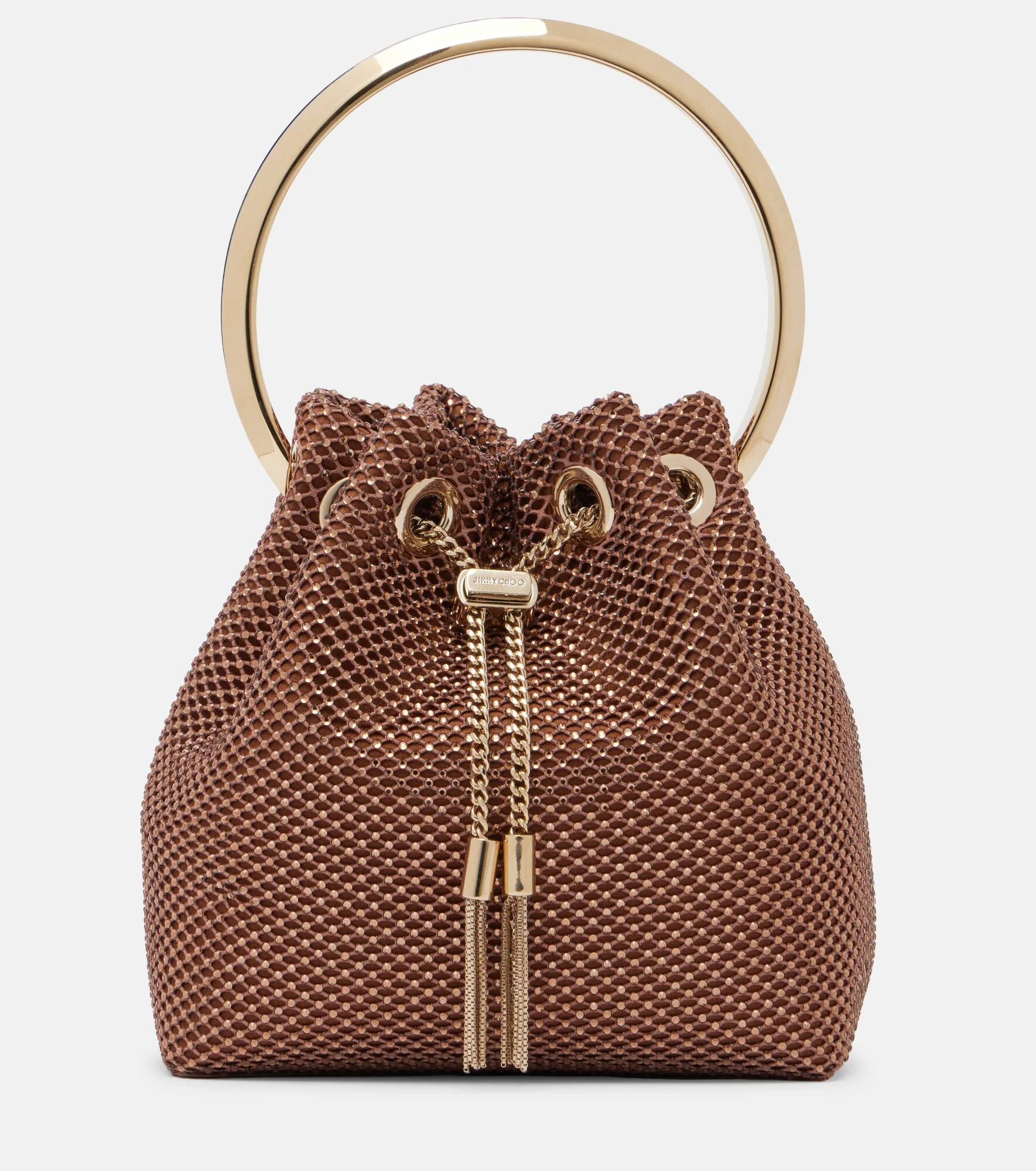 Bon Bon Small embellished satin bucket bag - 1