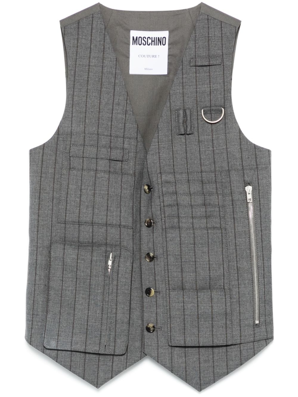 striped waistcoat - 1