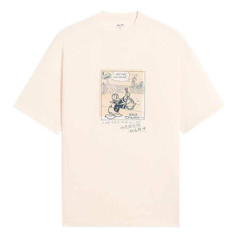 Li-Ning x Disney Graphic Loose Fit T-shirt 'Beige' AHSS255-1 - 1
