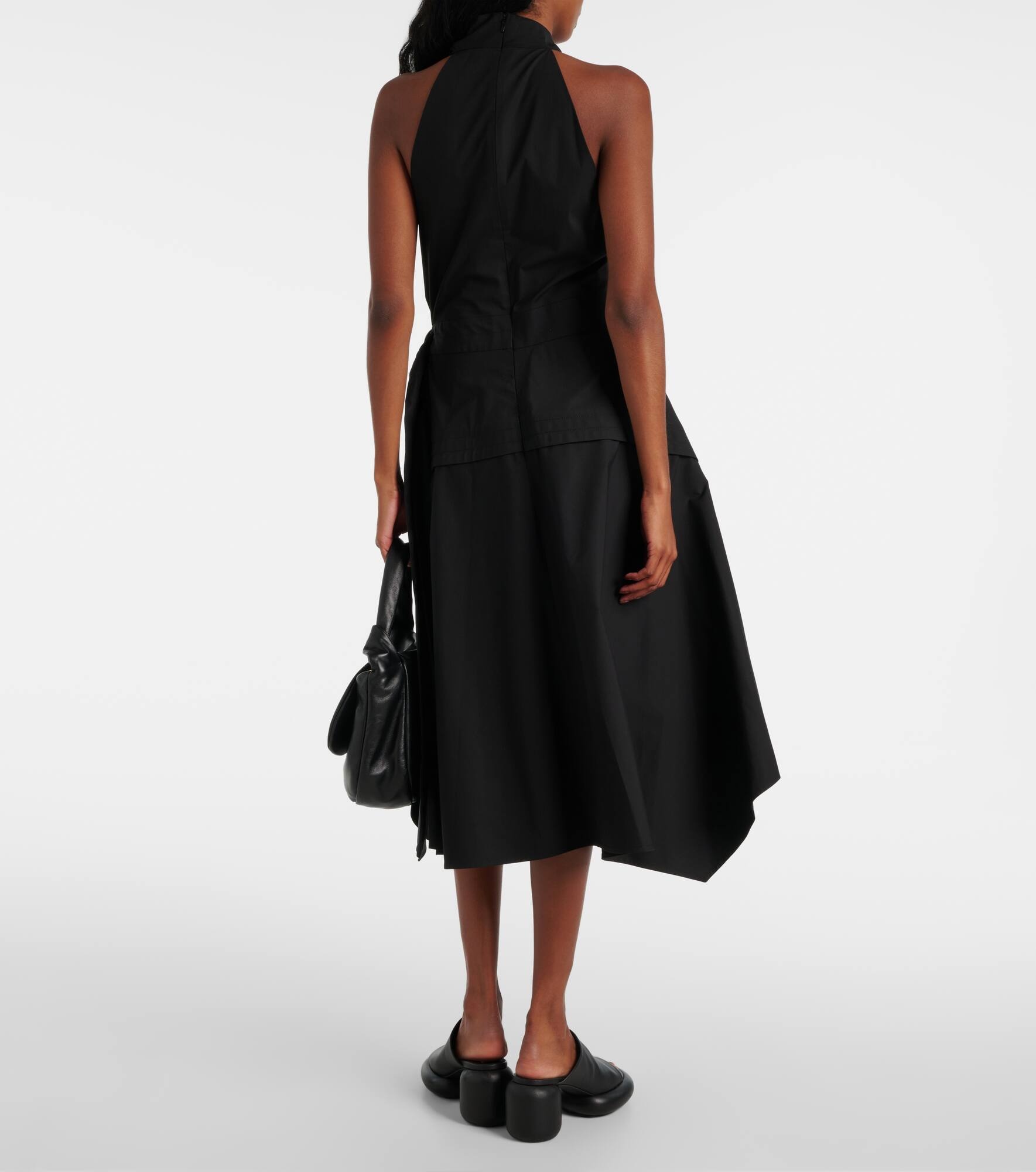 Yoko cotton-blend poplin wrap dress - 3