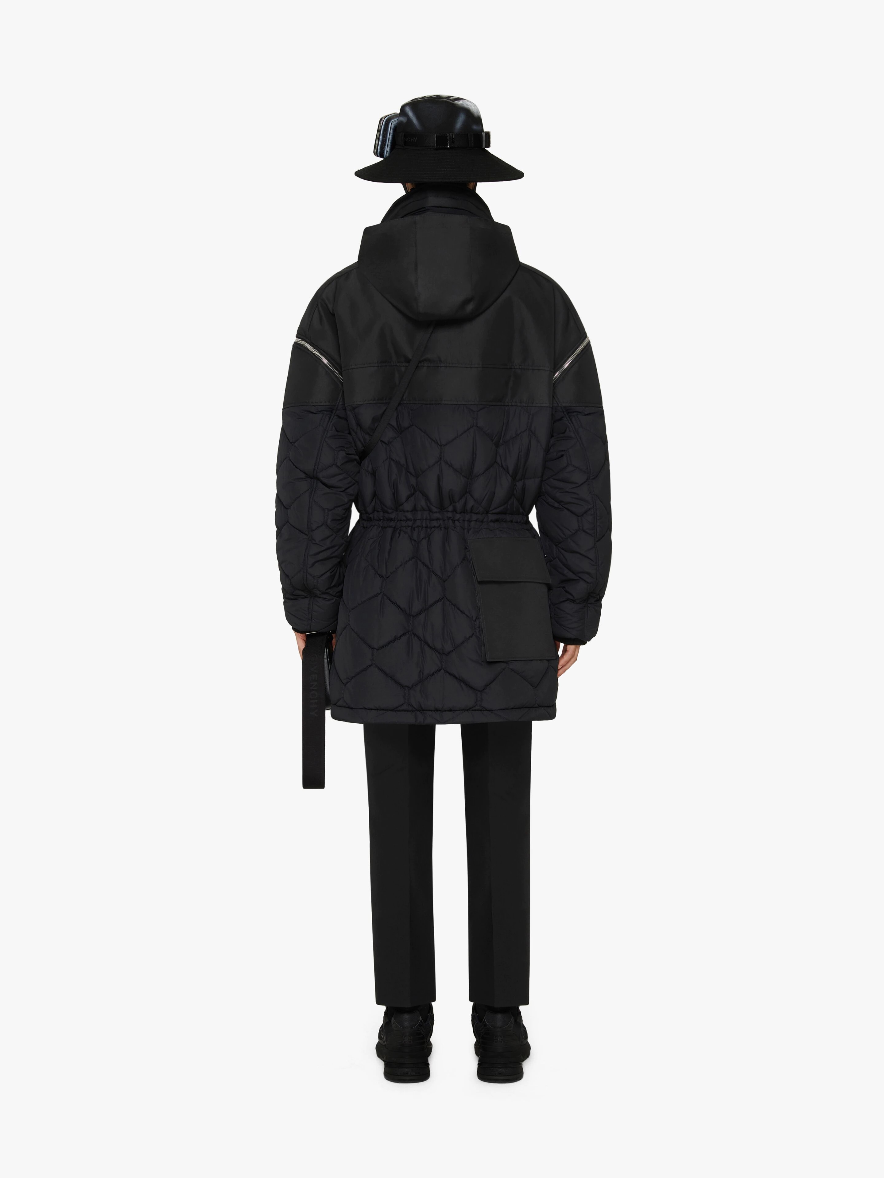 BI-MATERIAL PARKA WITH REMOVABLE SLEEVES - 4
