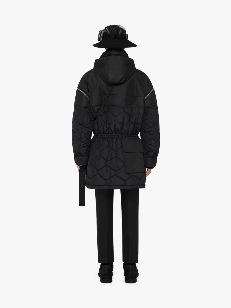 BI-MATERIAL PARKA WITH REMOVABLE SLEEVES 4