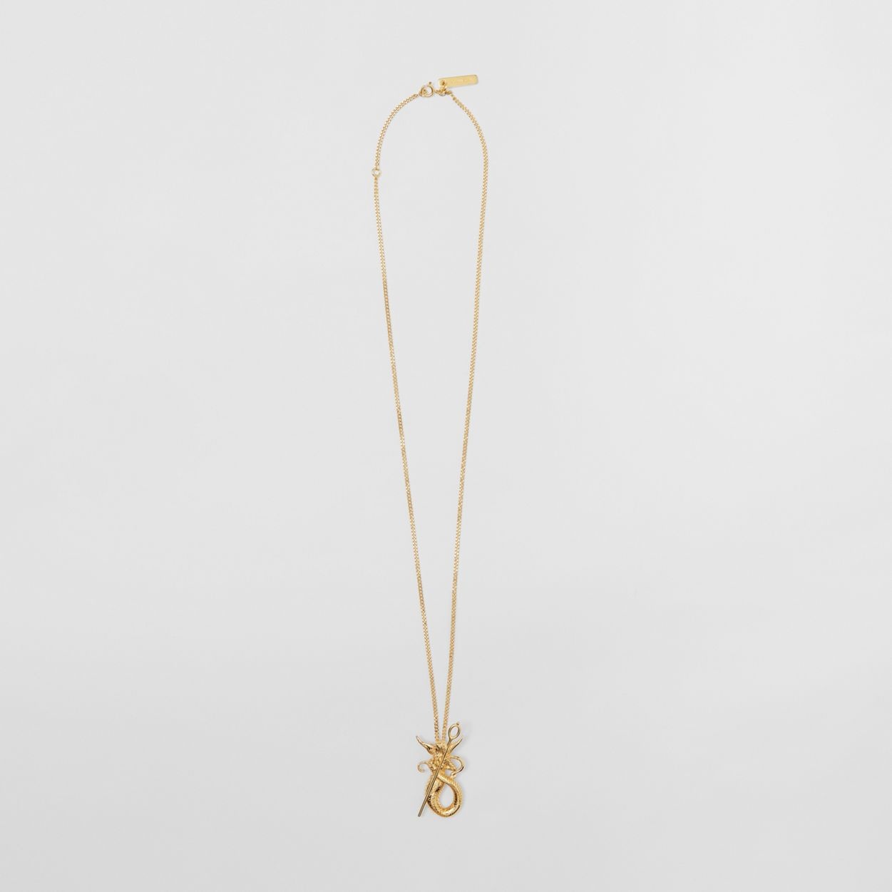 Gold-plated Mythical Alphabet Motif Necklace - 1