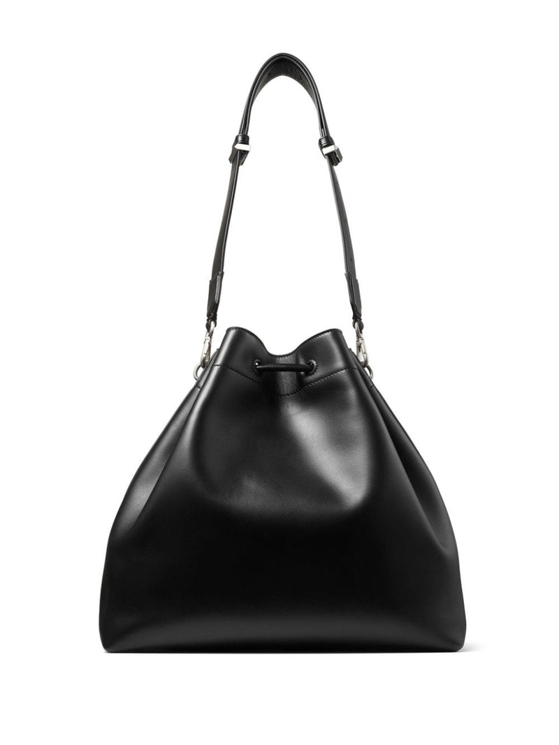 JIMMY CHOO Cinch L leather bucket bag outlook