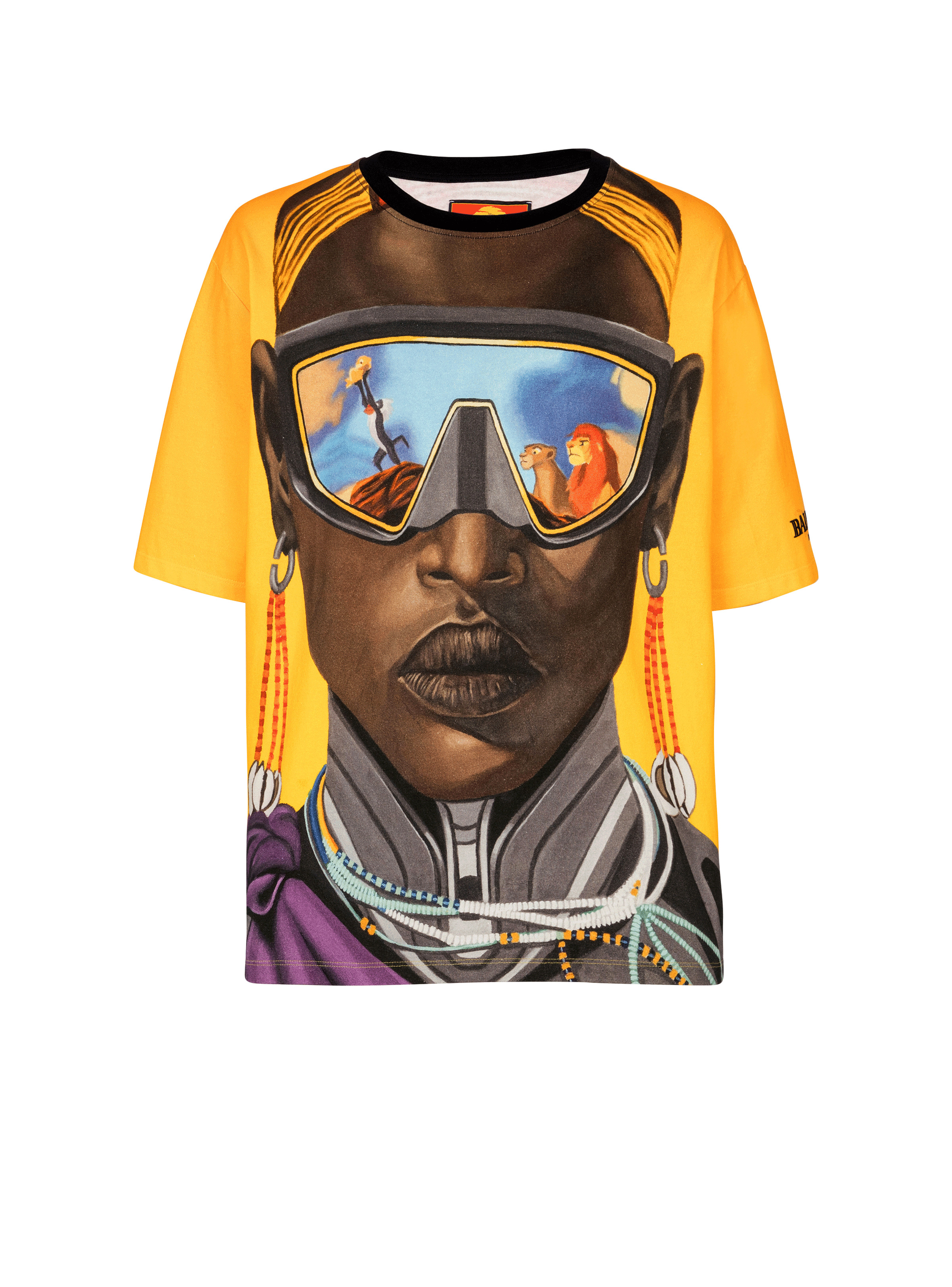 Disney x Balmain: The Lion King - Relaxed T-shirt with Nika Mtwana print - 1