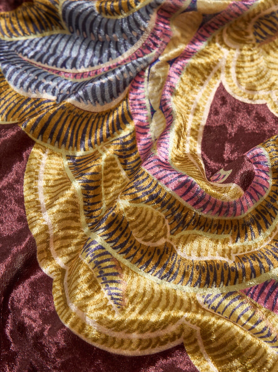 PRINTED CHENILLE TROUSERS - 6