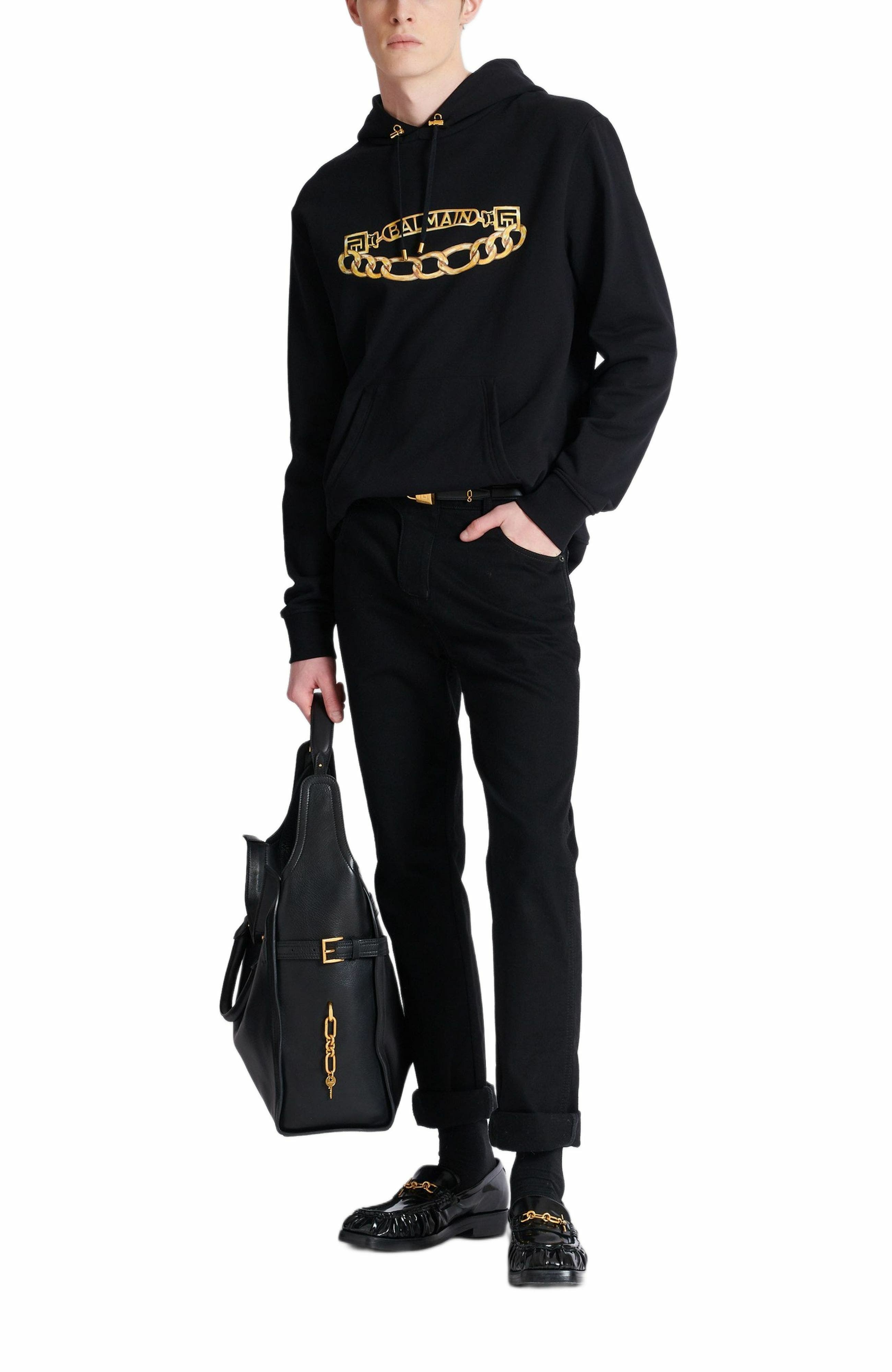 Balmain Regular-fit denim jeans in Black at Nordstrom - 3