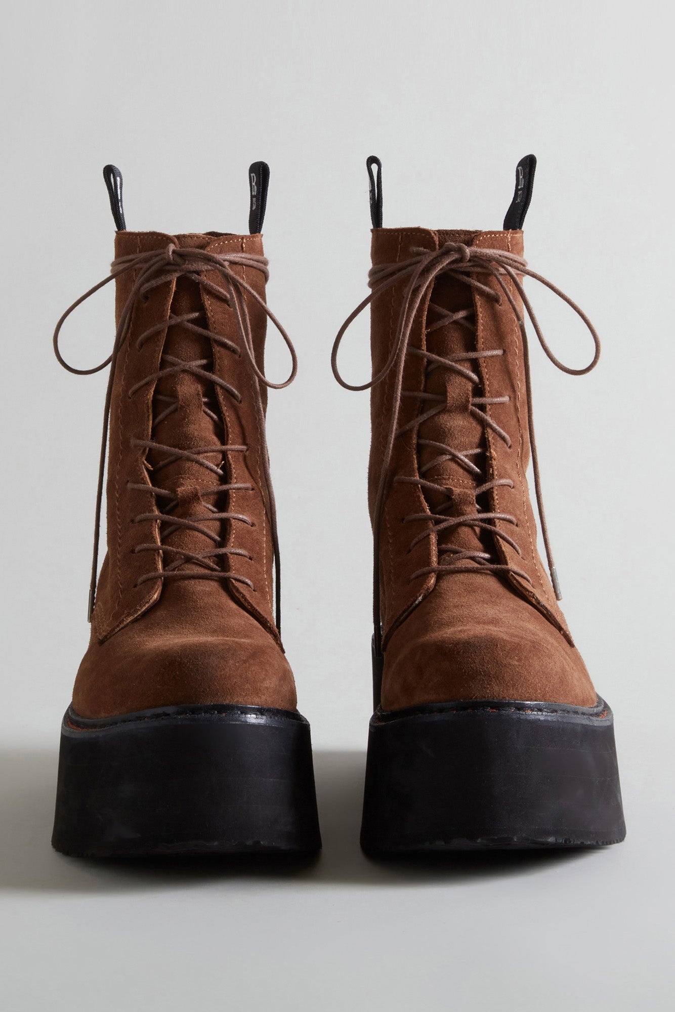 DOUBLE STACK BOOT - BROWN SUEDE - 2