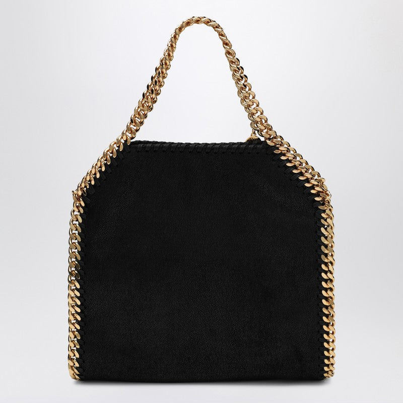 BLACK/GOLD FALABELLA MINI TOTE BAG - 2