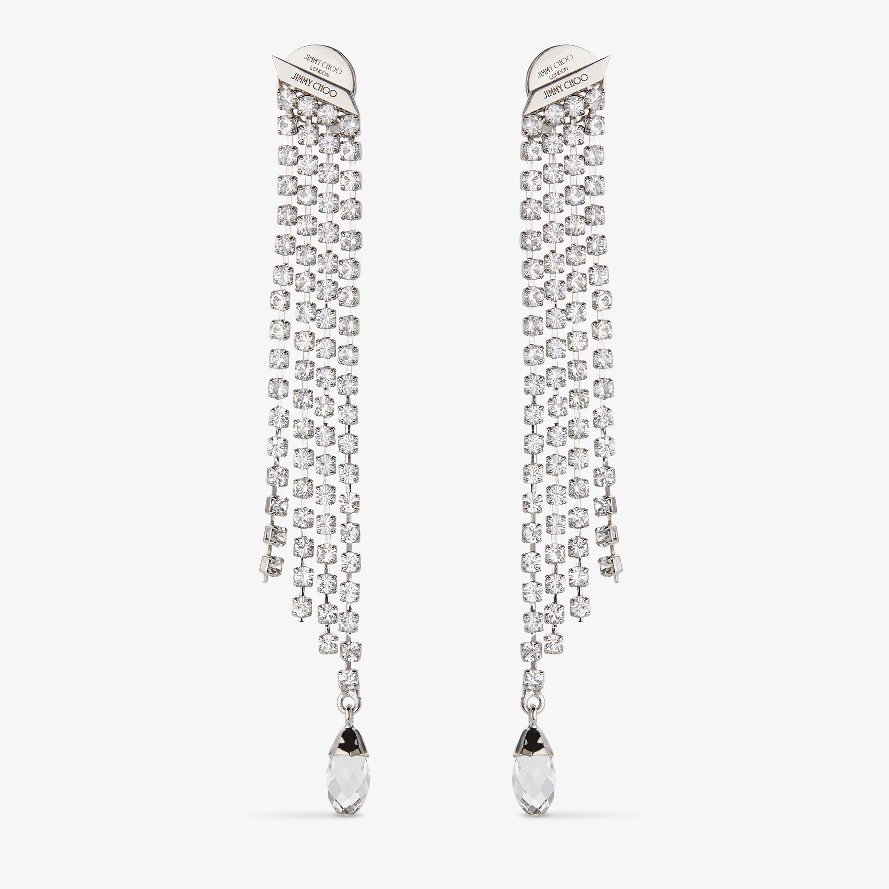 Saeda Fringe Earring
Silver-Finish Crystal Fringe Earring - 1