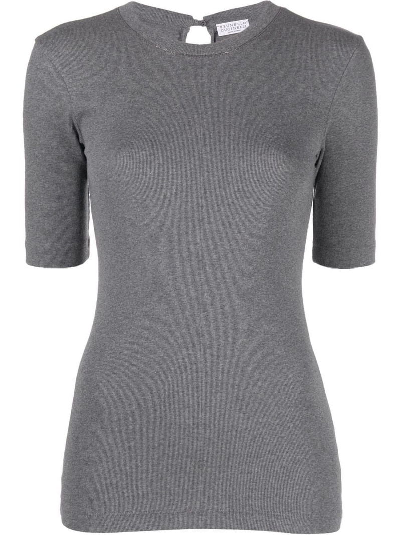 short-sleeve knitted top 1