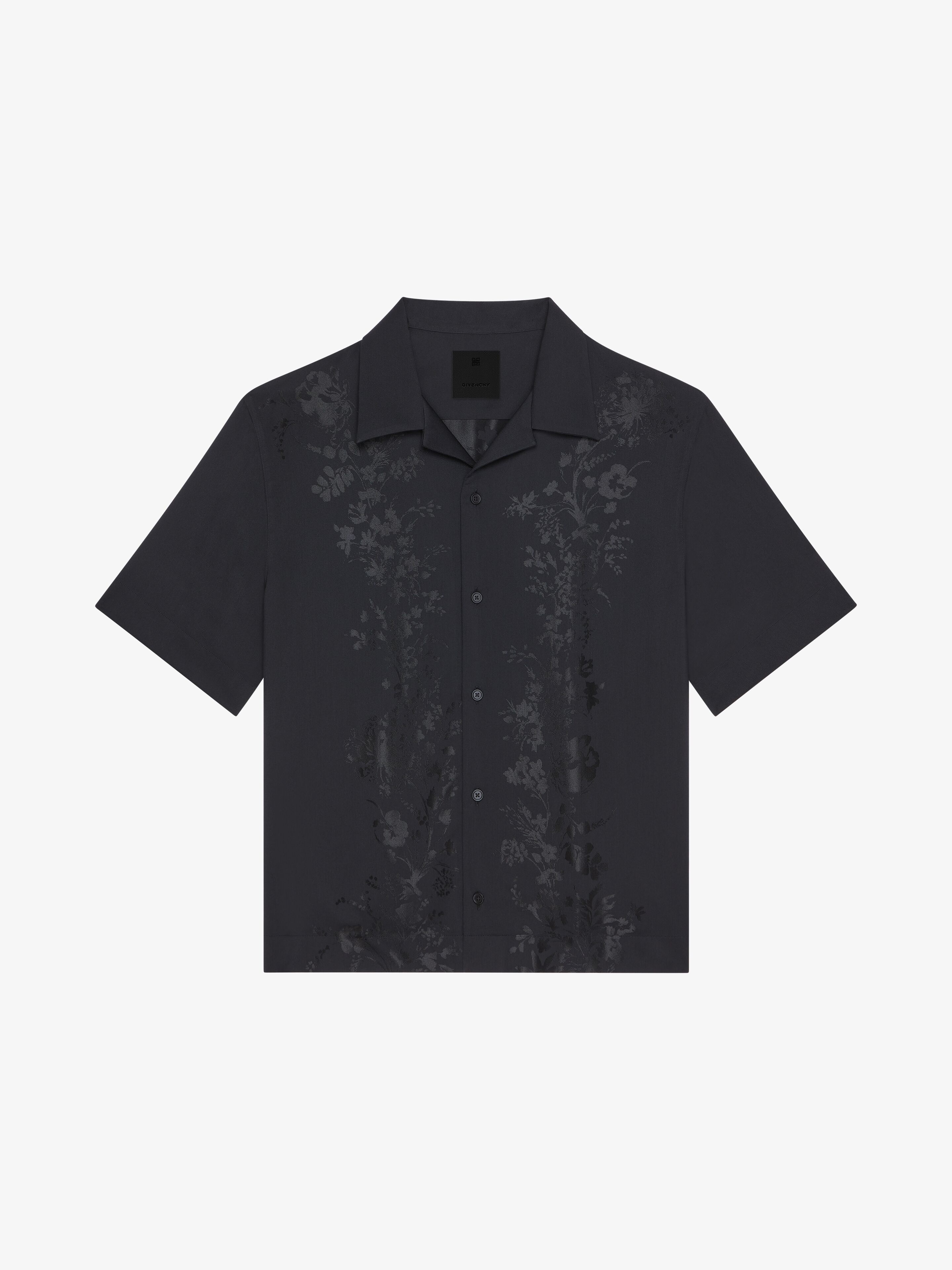 BOXY FIT SHIRT IN FLORAL JACQUARD - 1