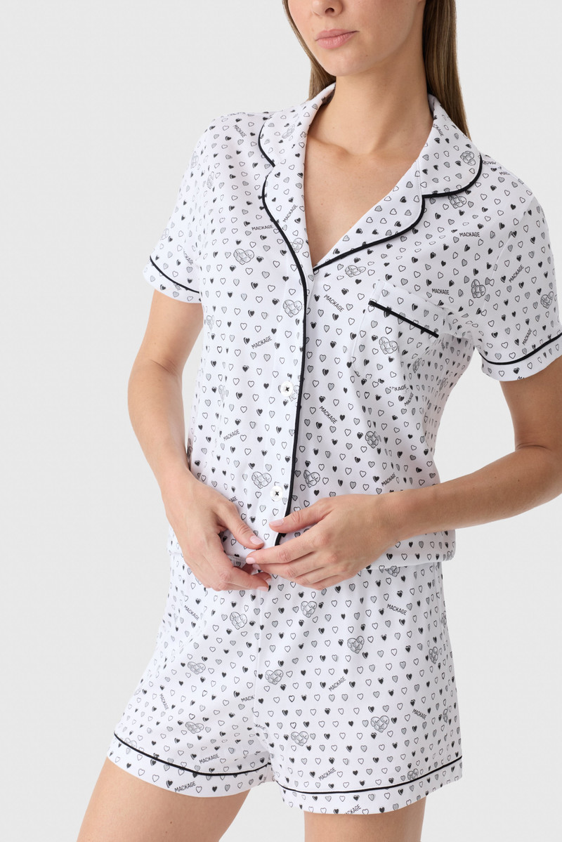 Short Sleeve Cotton Polo Pajama Set — MACKAGE x Roller Rabbit 6