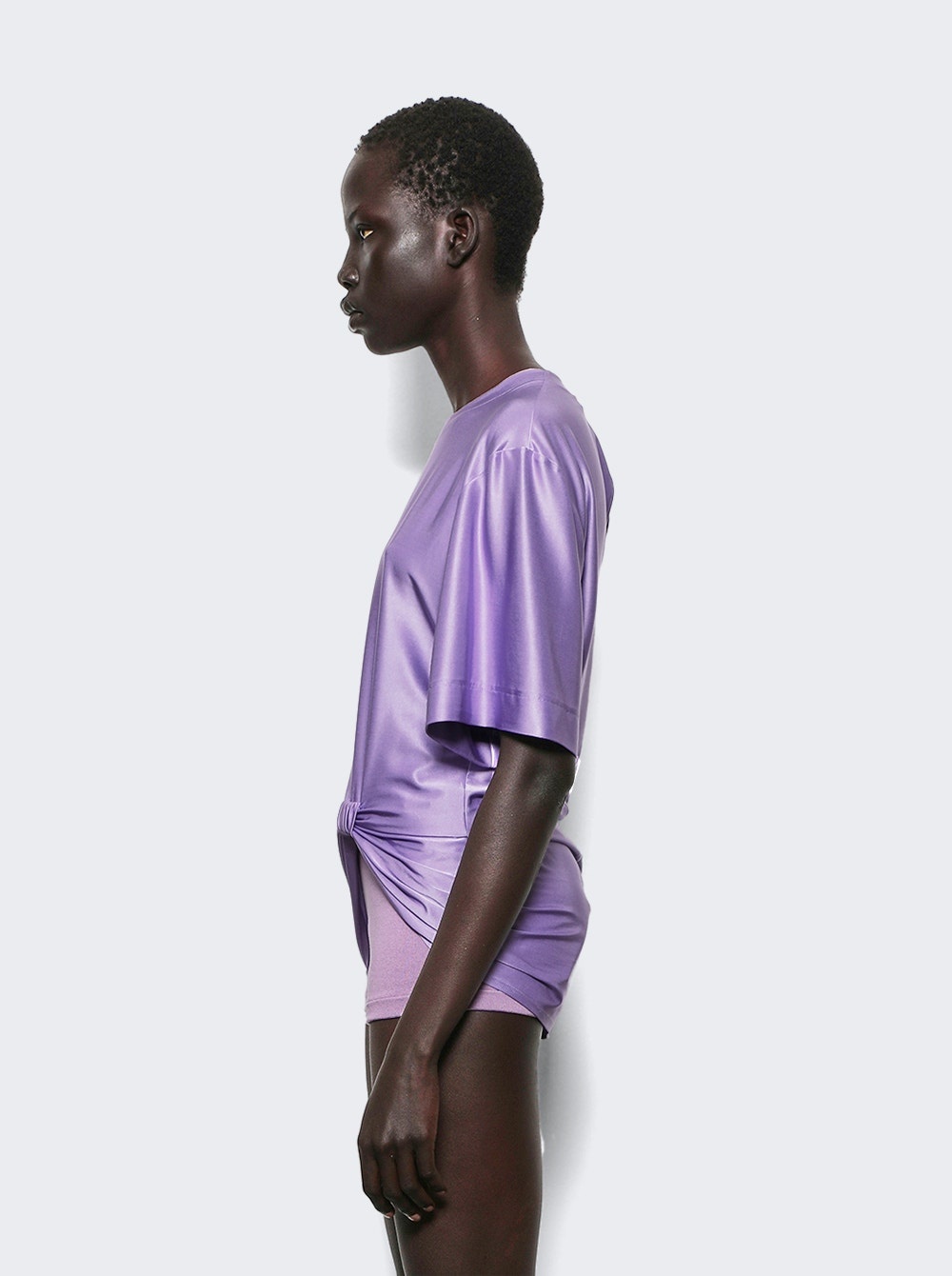 Short Sleeves Top Lavender - 3