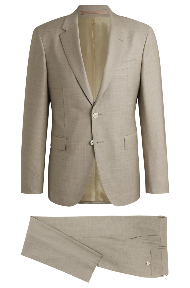 SLIM-FIT SUIT IN MICRO-PATTERNED WOOL 1