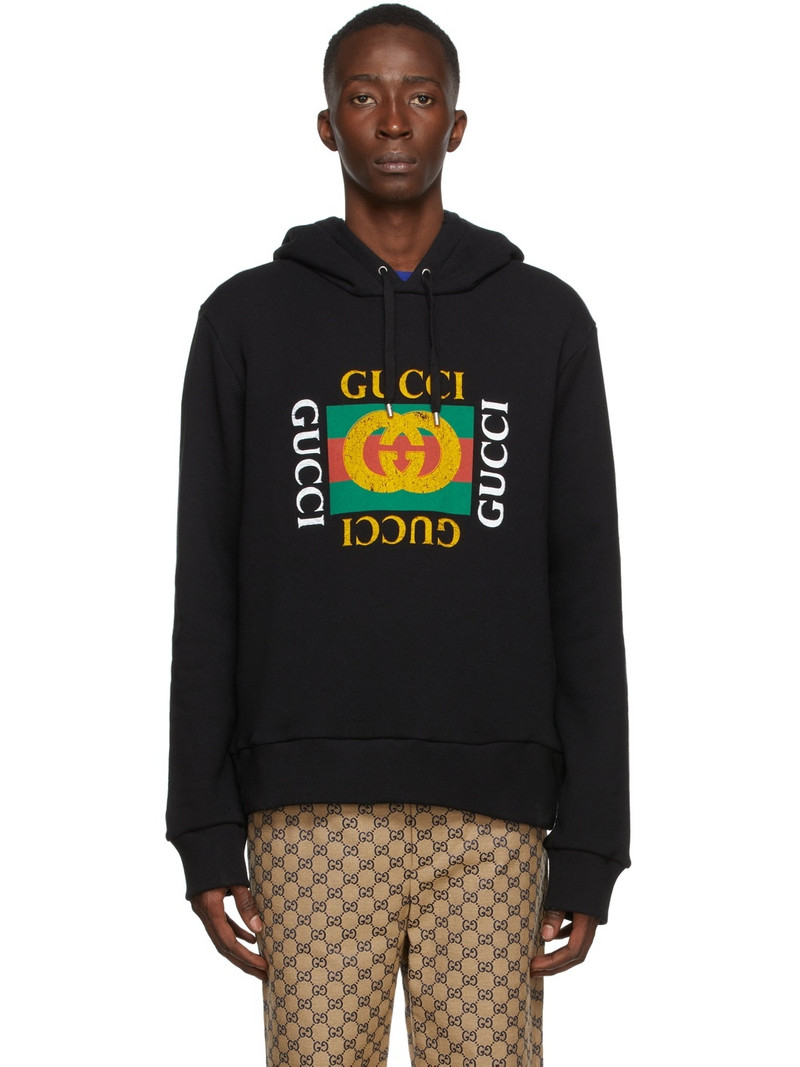 Black Logo Hoodie - 1