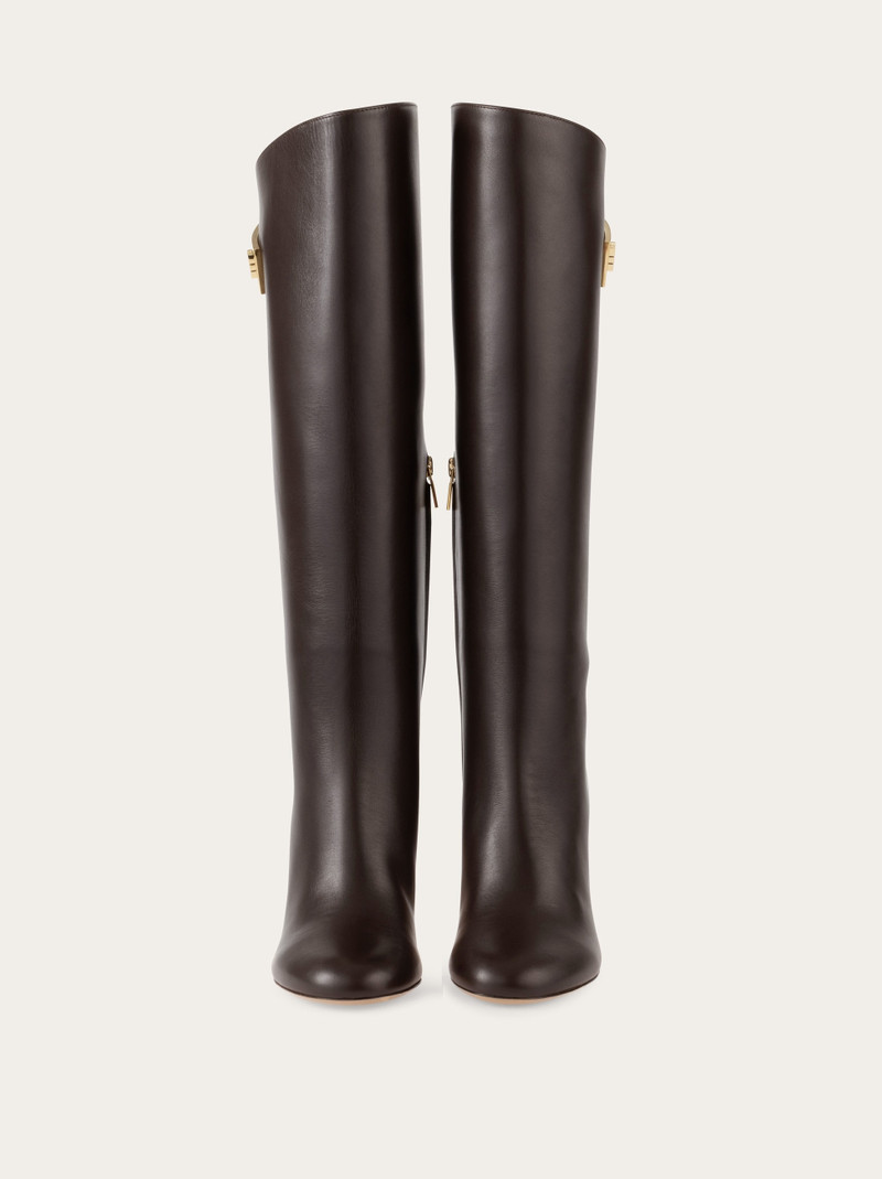 FERRAGAMO Knee high boot with Hug buckle detail outlook