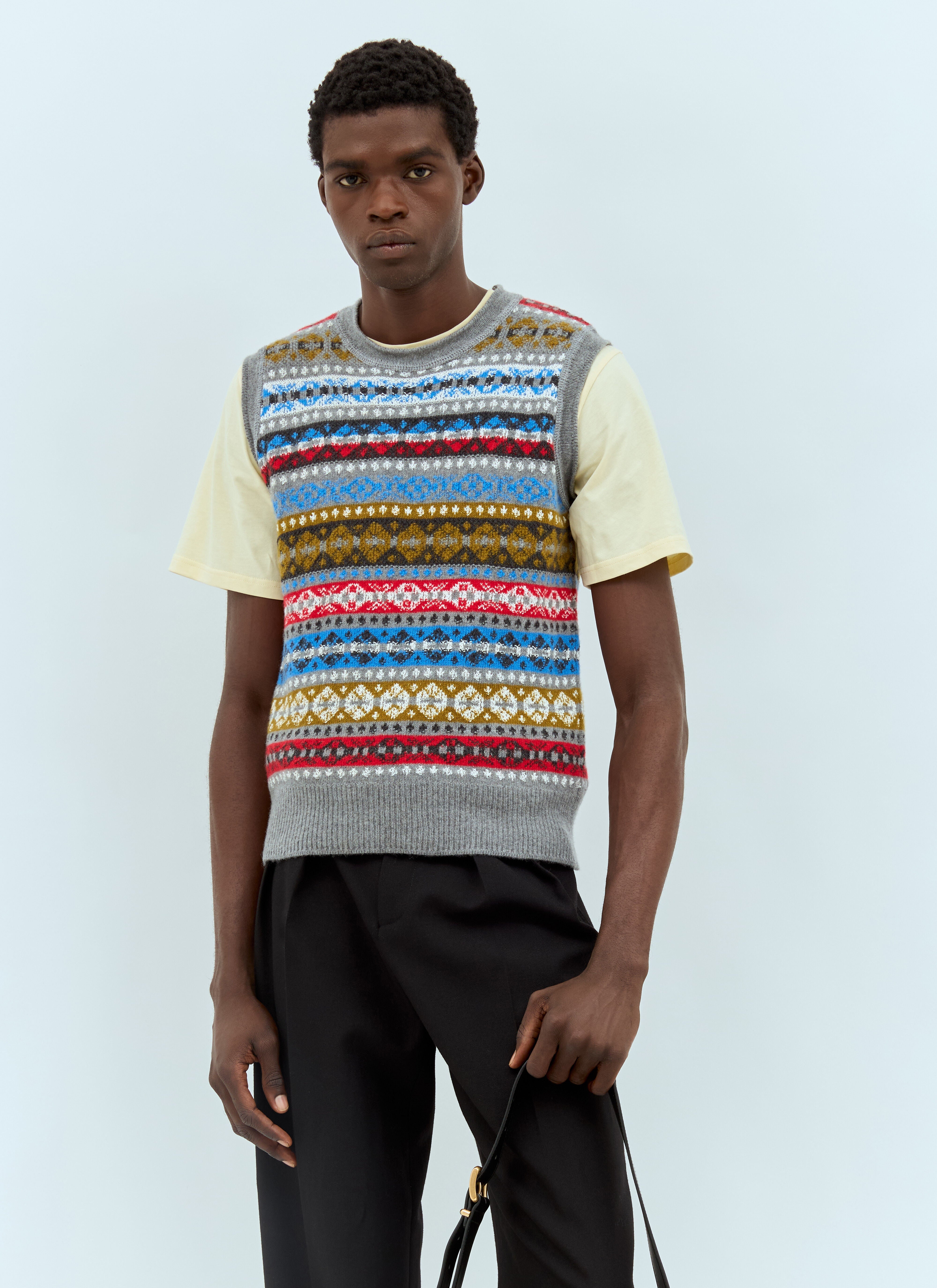 Wales Bonner Men Astral Knit Vest - 1