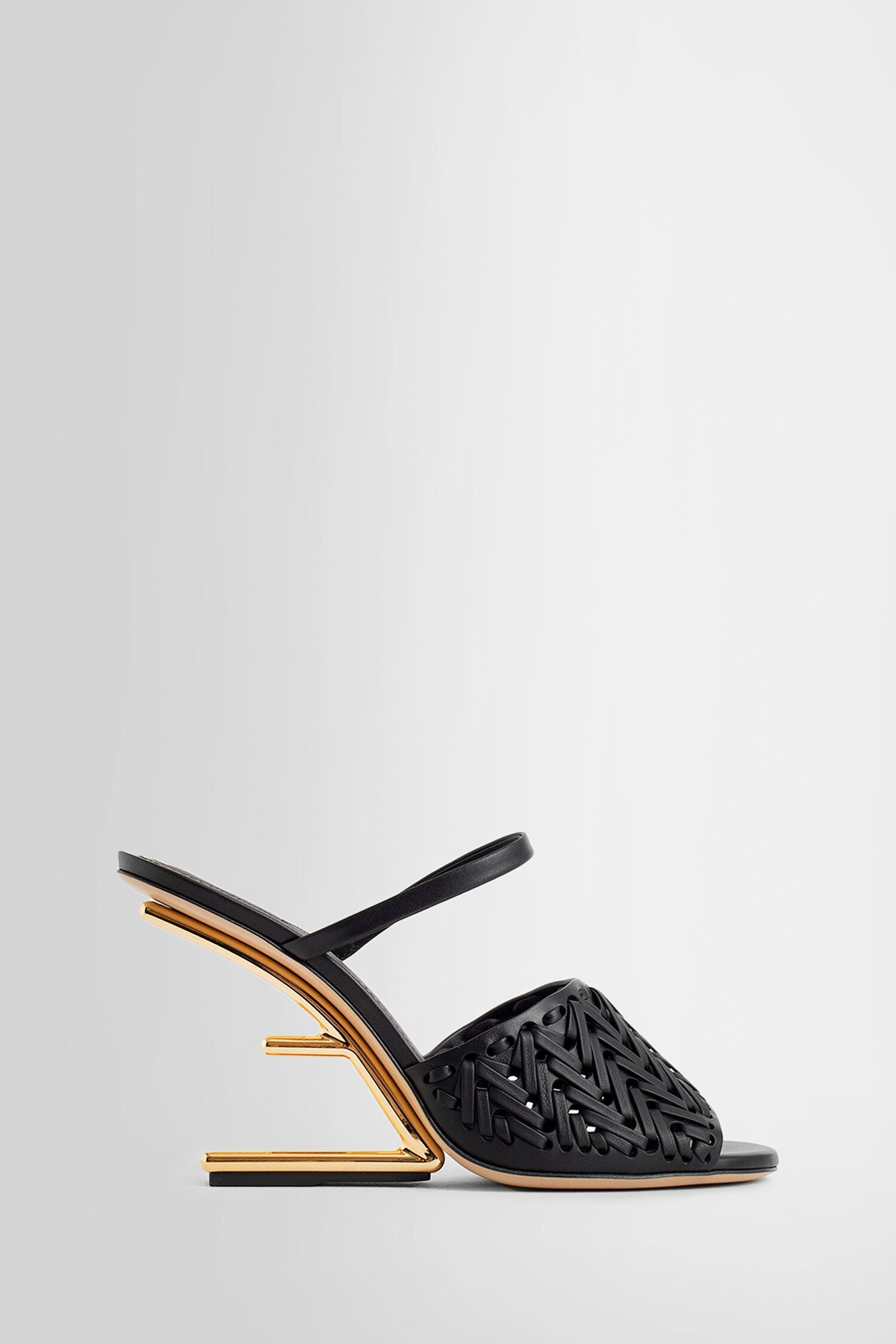 FENDI WOMAN BLACK SANDALS - 1