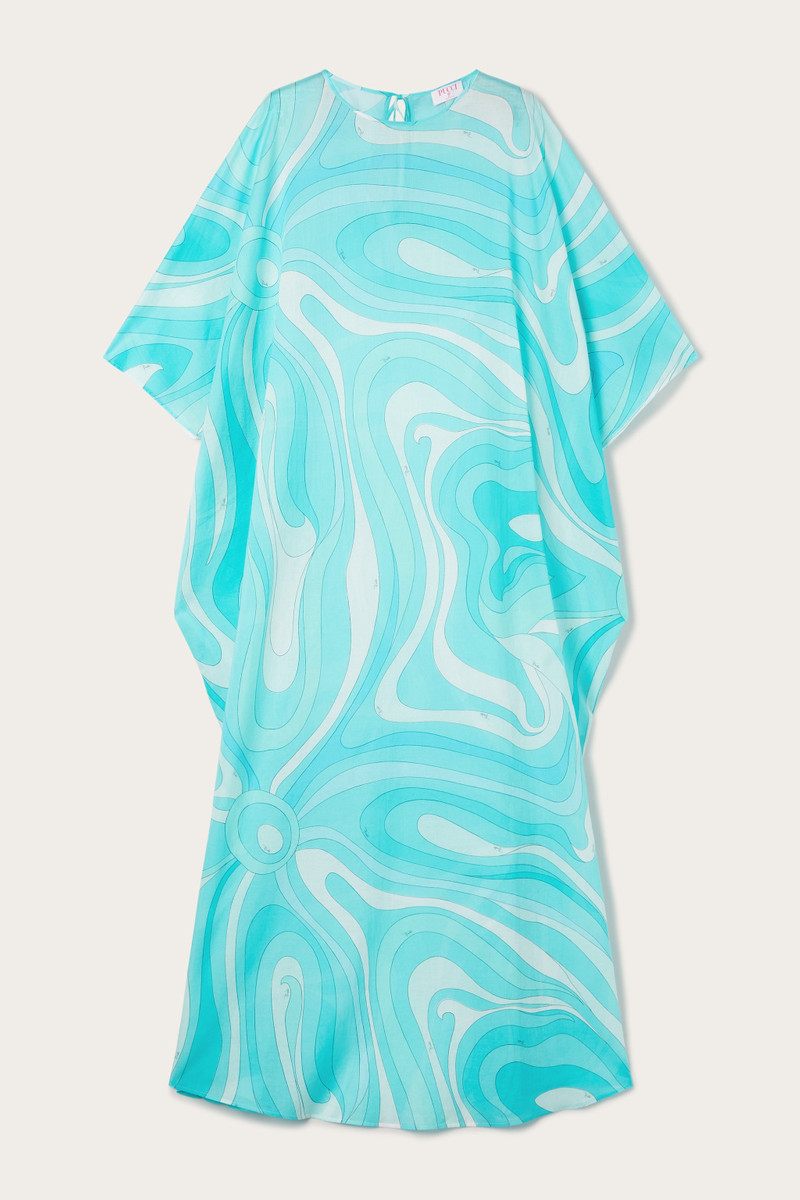 MARMO PRINT LONG COTTON KAFTAN 1