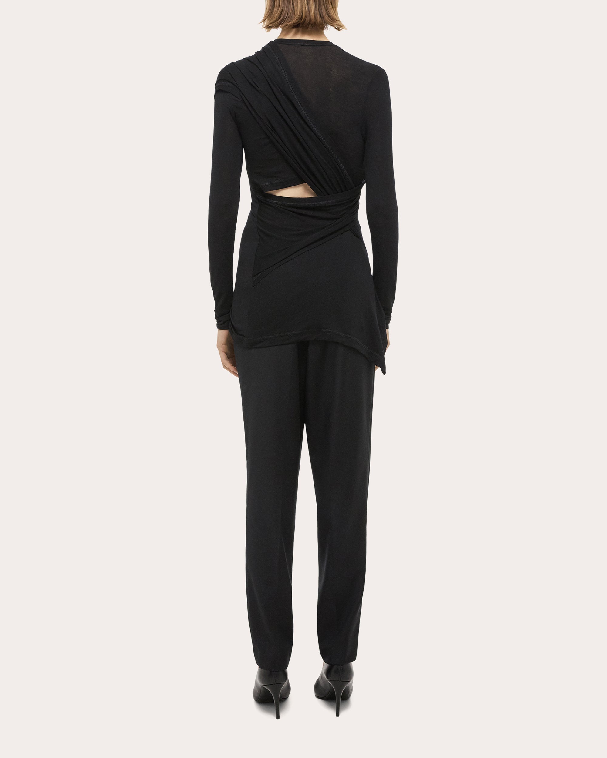 Jersey Protection Long-Sleeve Wrap Top - 2