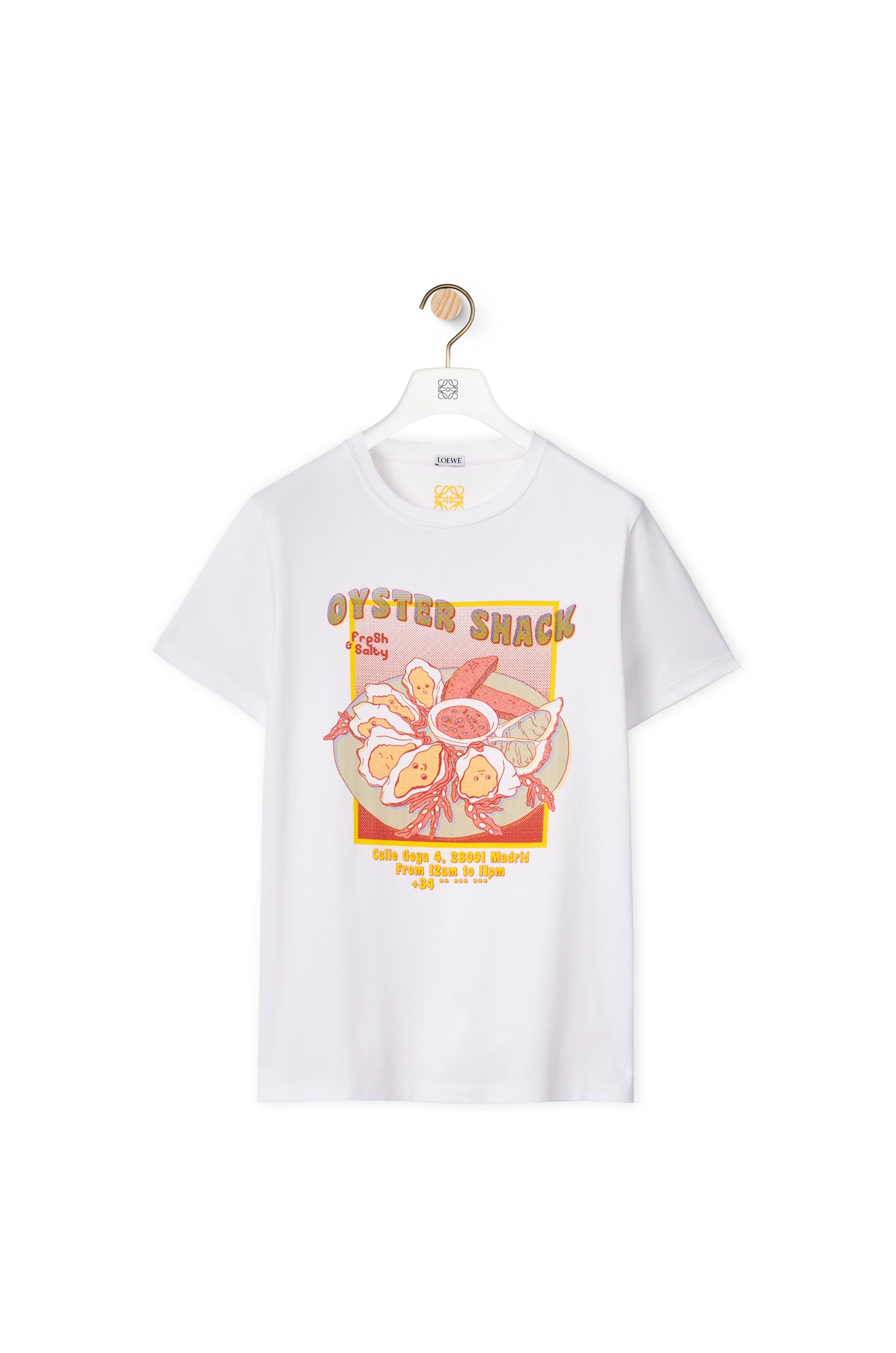 Oyster print T-shirt in cotton - 1