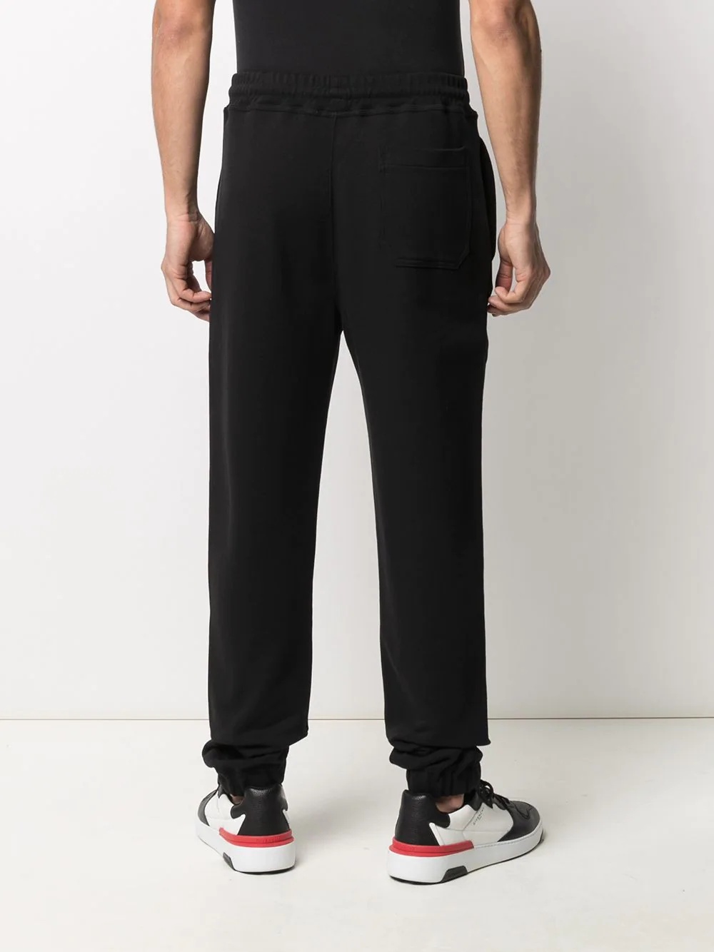 logo-print tapered track pants - 4