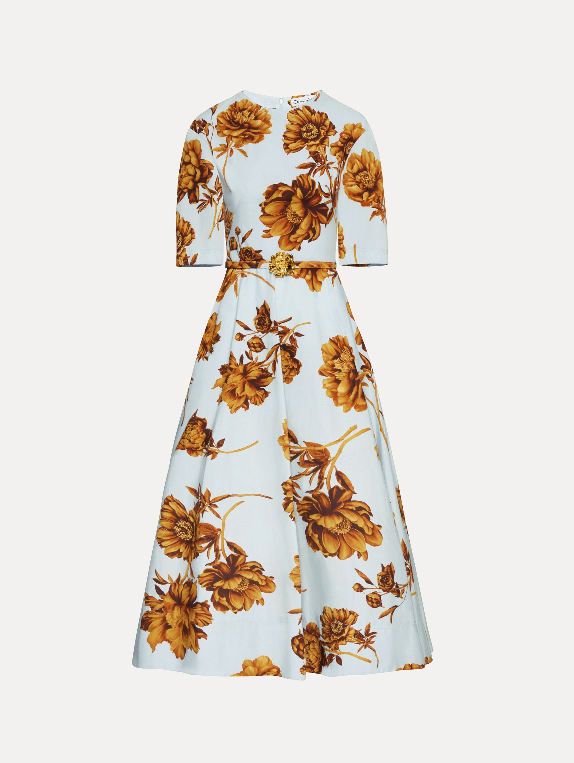 PEONY COTTON POPLIN DRESS - 1