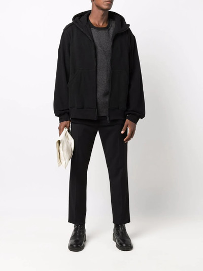 Yohji Yamamoto zip-up cotton hoodie outlook