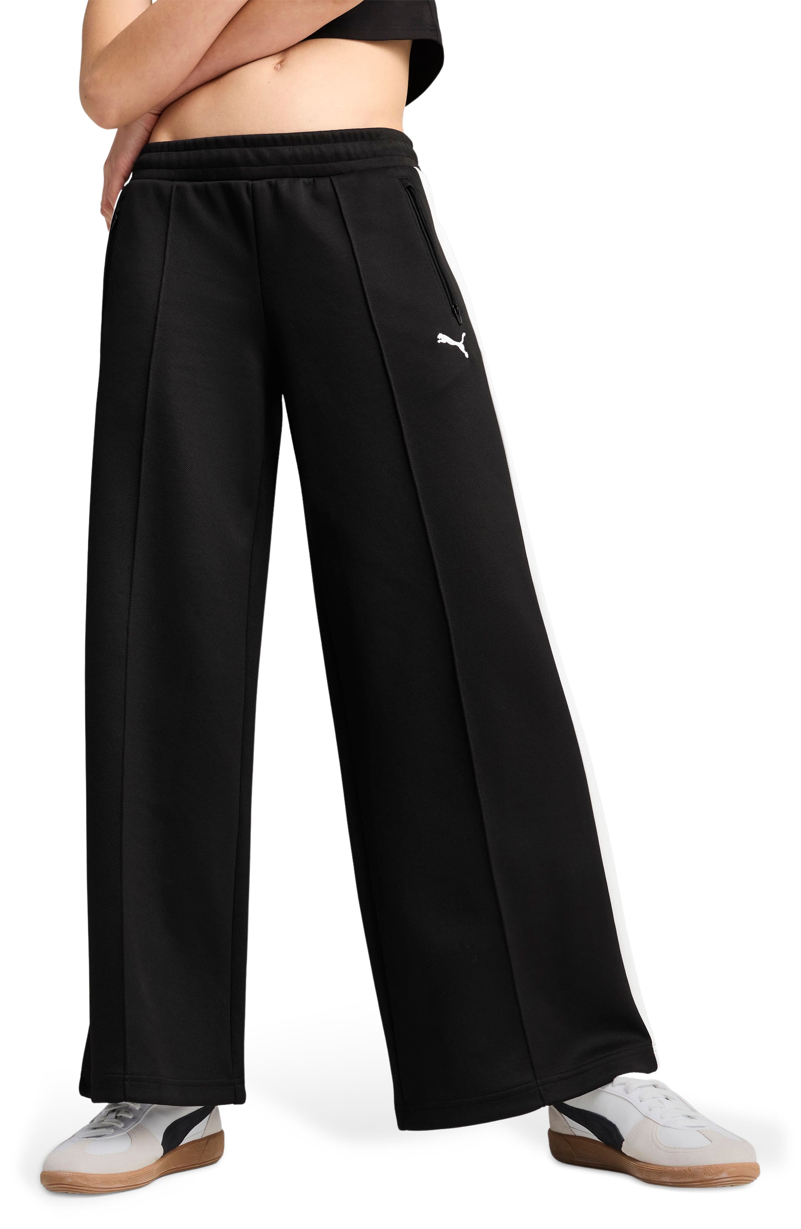 PUMA T7 Low Rise Track Pants in Puma Black at Nordstrom - 1