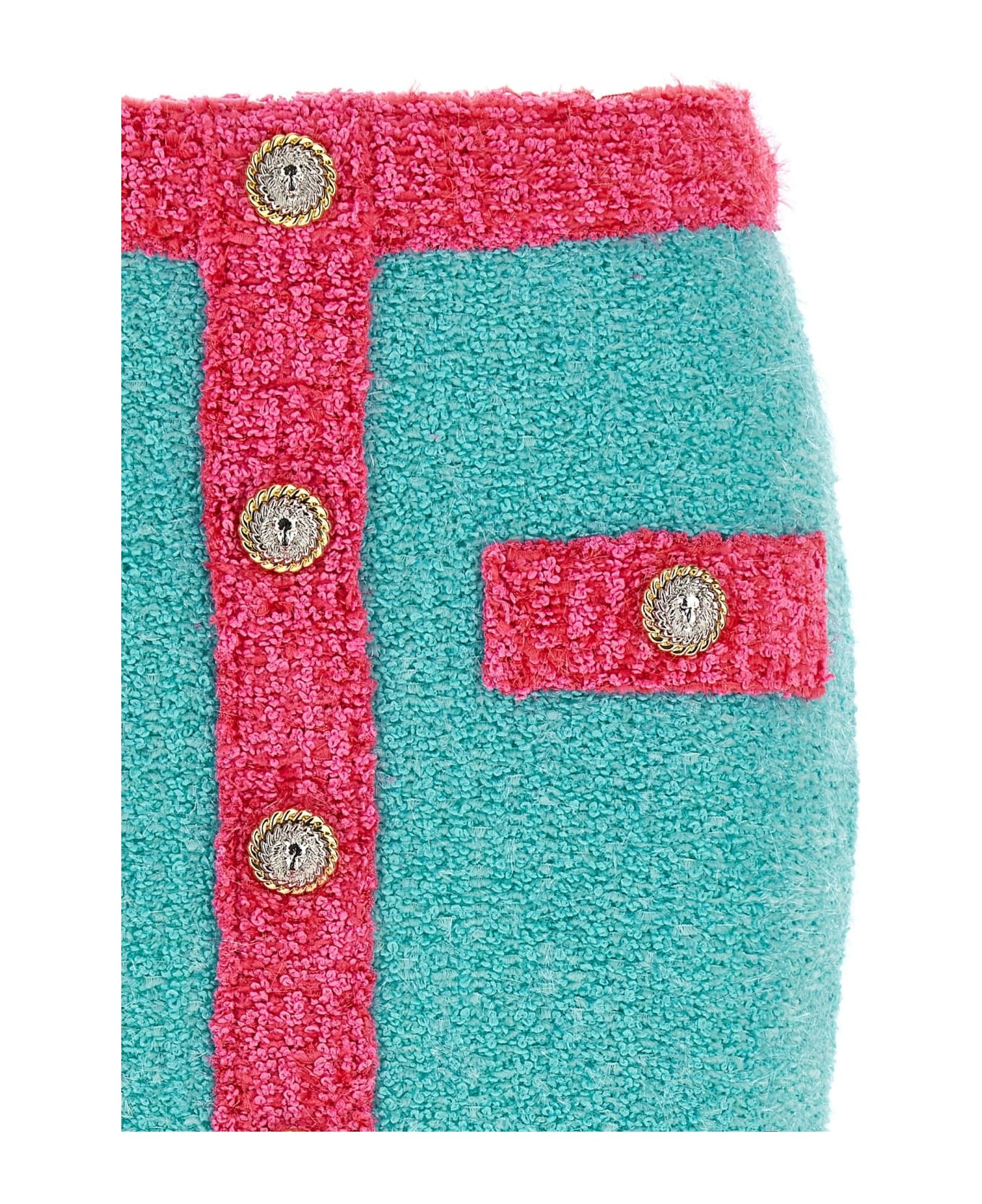 'leone' Button Two-tone Skirt - 3
