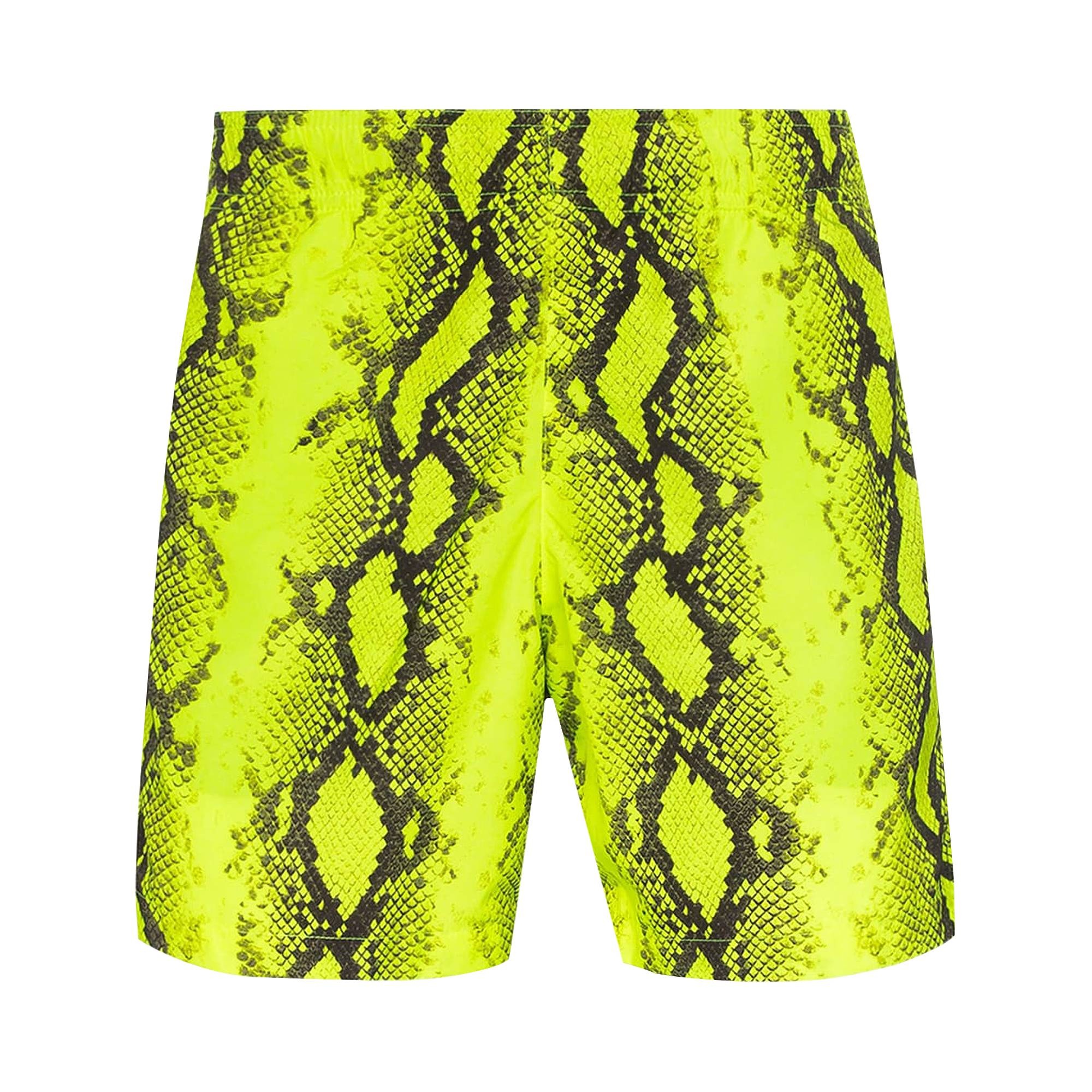 Off-White Snake Swimshorts 'Fluo Yellow' - 1