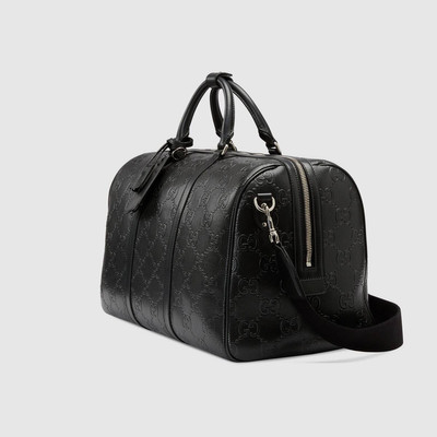 GUCCI GG embossed duffle bag outlook