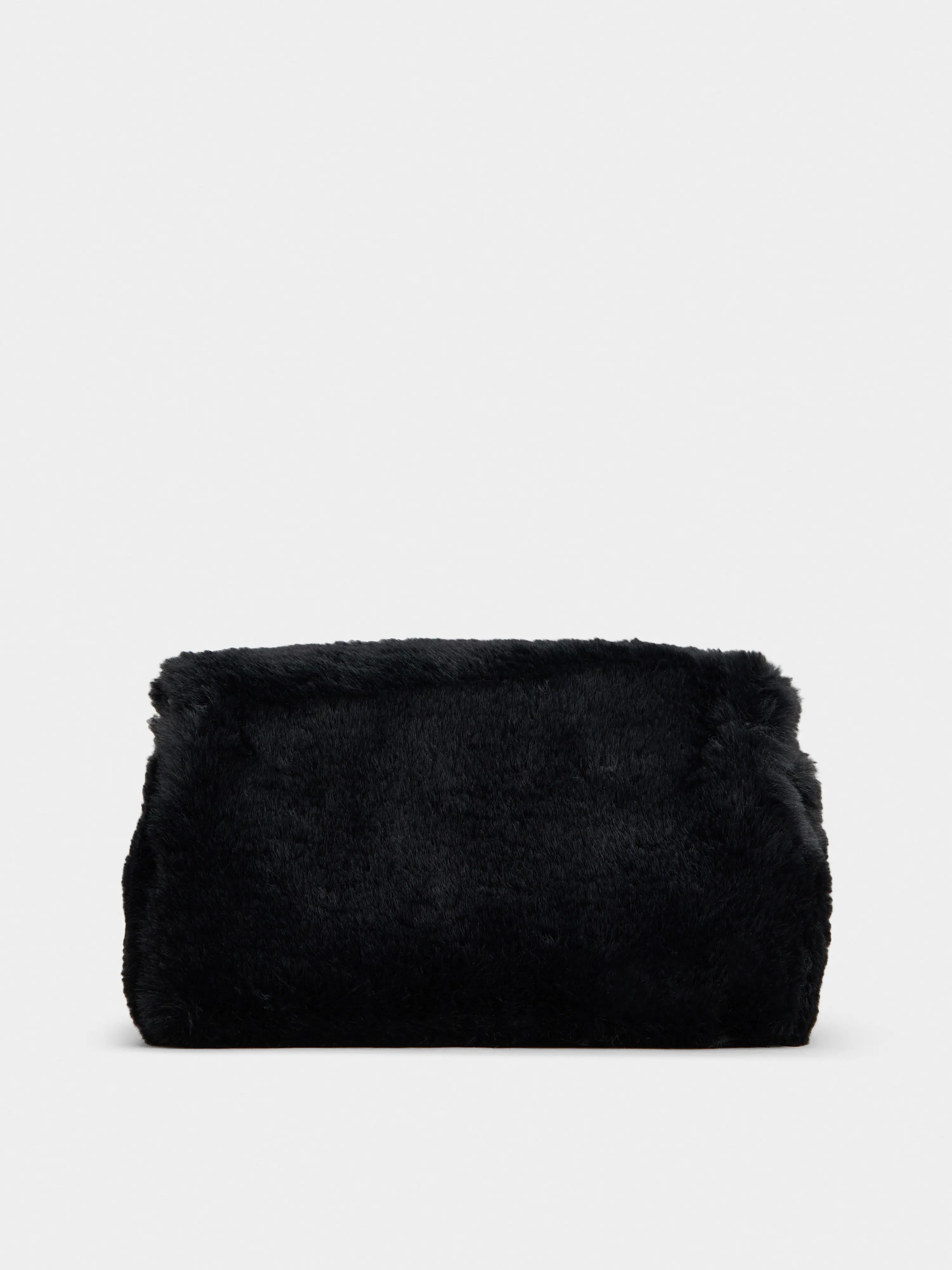 Viv' Choc Phone Holder in faux fur - 3