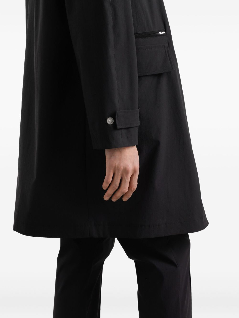 single-breasted trench coat - 5